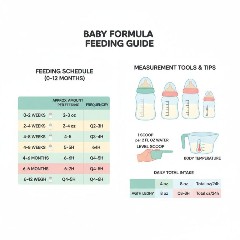 Tabella latte artificiale neonati con dosaggi e quantità per età