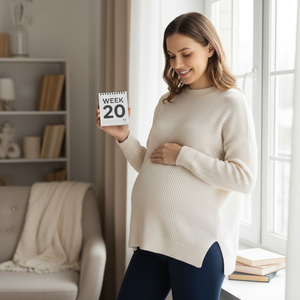 Donna incinta che controlla settimane gravidanza mesi sul calendario