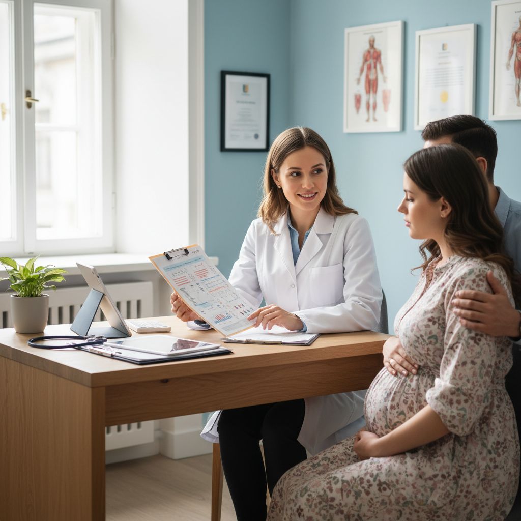 Il confronto con il medico è essenziale per comprendere i risultati dello screening per lo streptococco in gravidanza Consulto medico per spiegare risultati tampone streptococco gravidanza