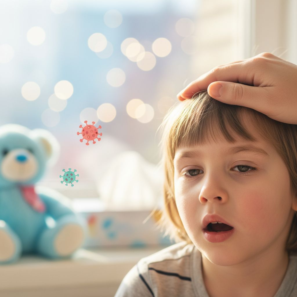 Adenoidi Cause: 7 Fattori Essenziali che Ogni Mamma Deve Conoscere 2 Mamma che fa il lavaggio nasale al bambino per prevenire problemi di adenoidi