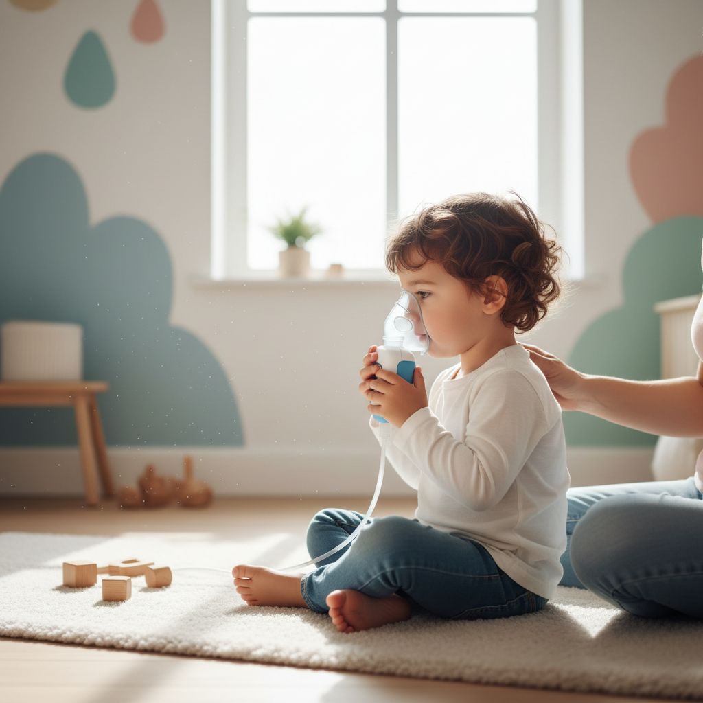 Asma Bambini: 7 Segreti Essenziali per Gestirla con Serenità 3 Mamma che conforta bambino con asma durante un controllo pediatrico