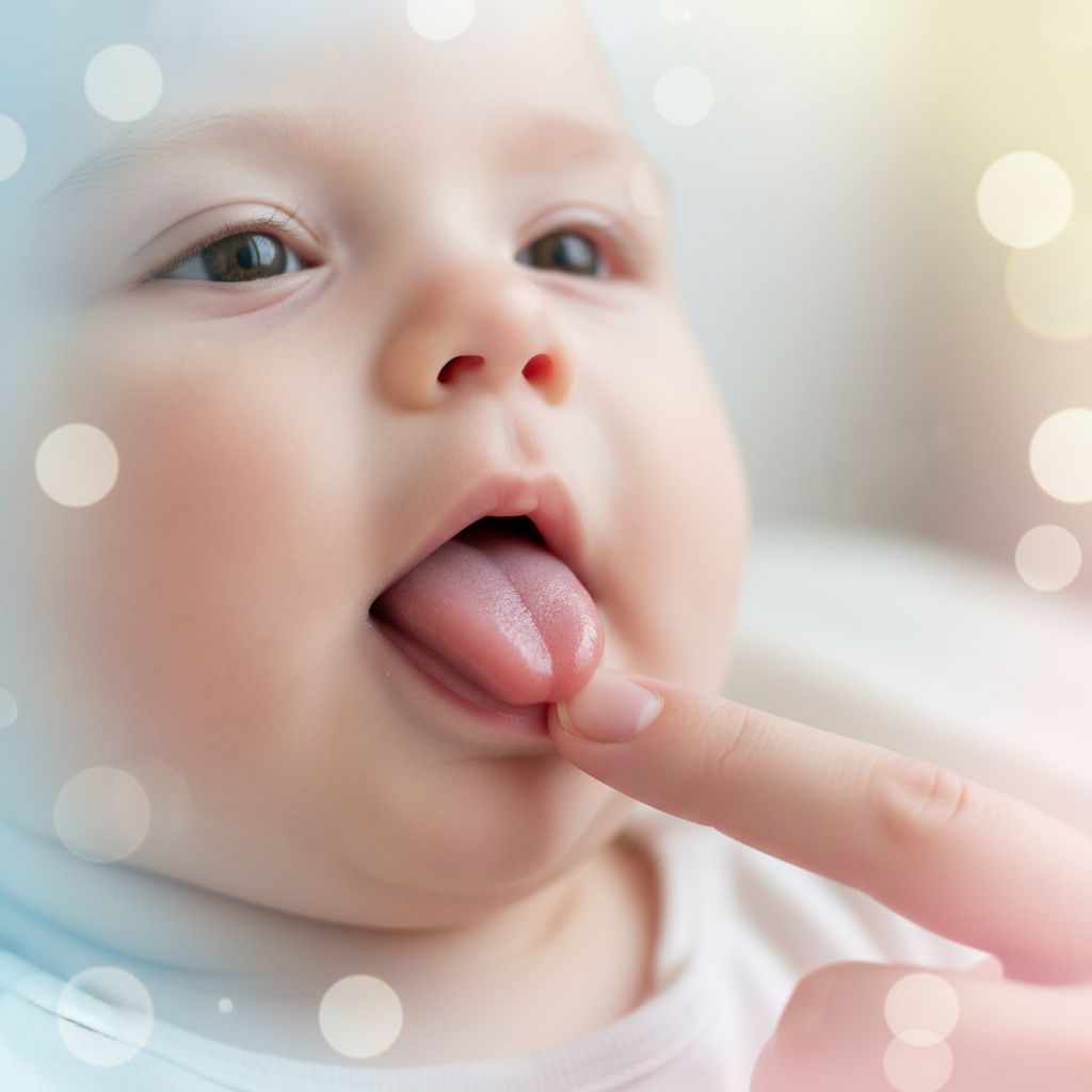 Mamma che allatta bambino con difficoltà da frenulo linguale corto