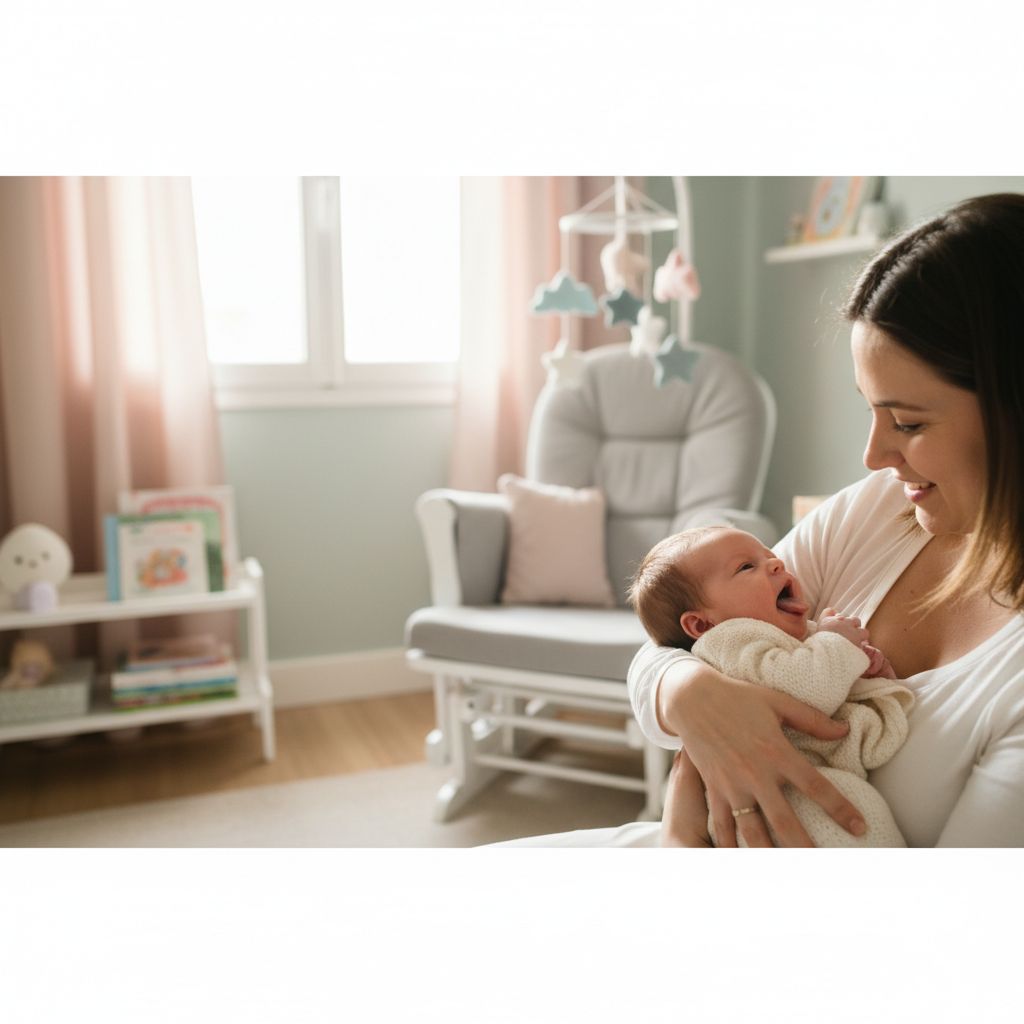 Neonato con frenulo linguale corto durante visita pediatrica