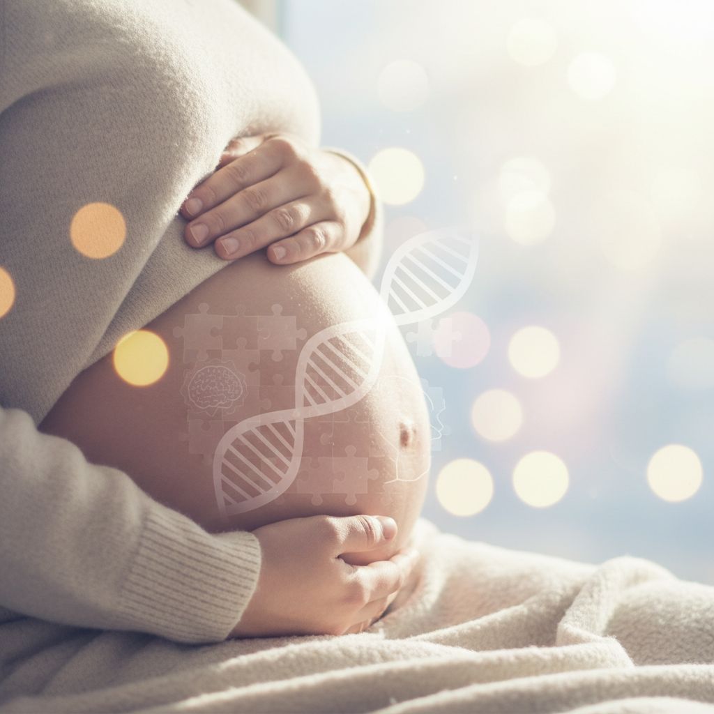 Mamma che osserva il suo neonato per segnali precoci di sviluppo