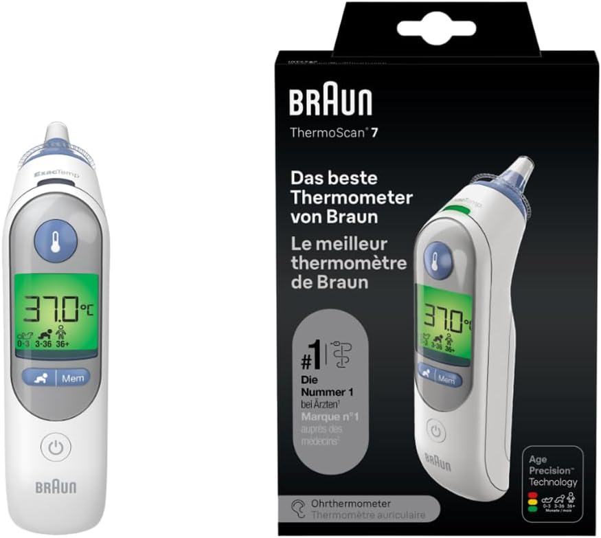 Febbre Neonato: 7 Segnali di Allarme e Come Gestirla Correttamente 2 Braun ThermoScan 7 Termometro Auricolare