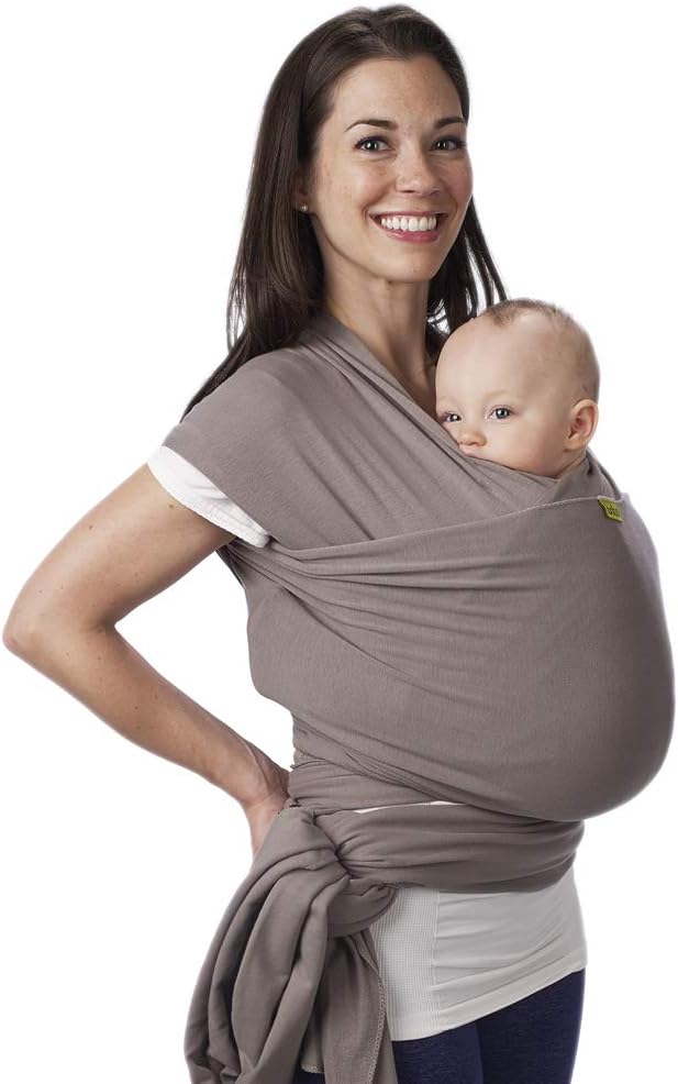 10 Trucchi Infallibili per Far Dormire il Neonato Tutta la Notte 5 Fascia portabebè elastica per neonati, colore grigio