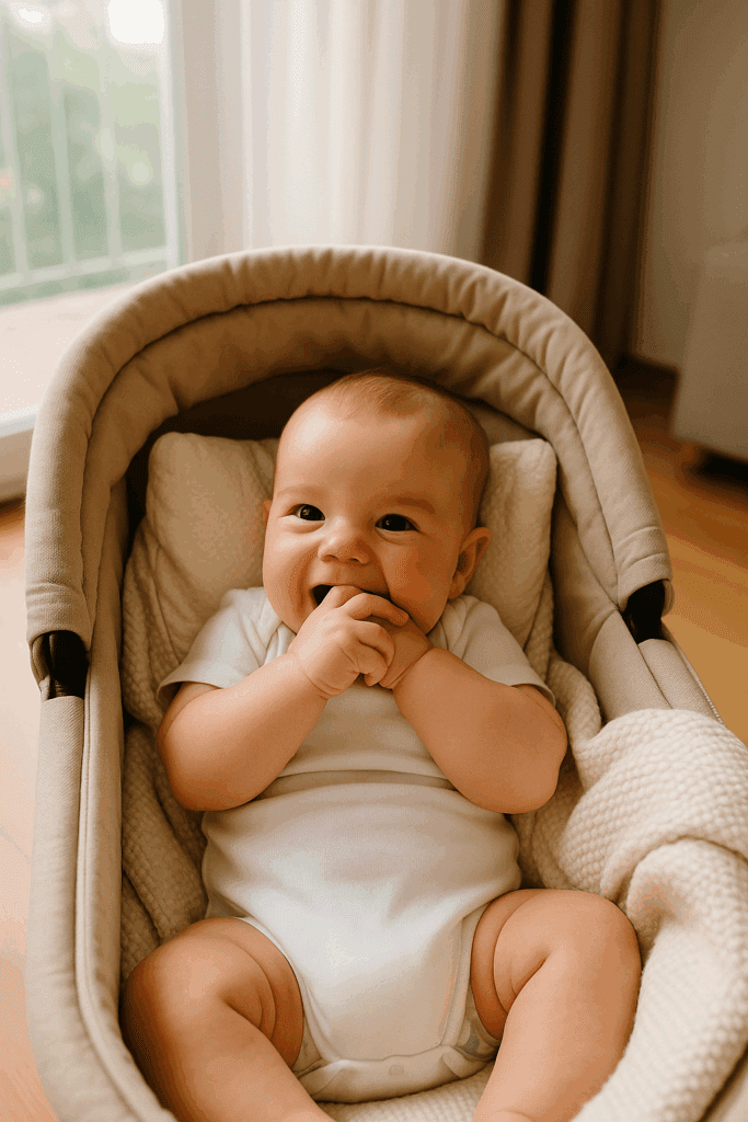 Vita da Mamma – Il blog per mamme, dalla gravidanza in poi 8 Neonato nella navicella che si mangia le mani per la fame
blog per mamme