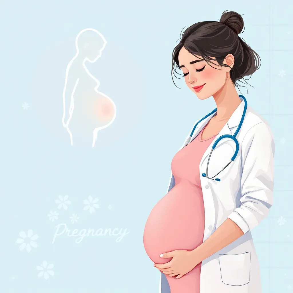 Illustrazione medica dei sintomi gravidanza primi giorni