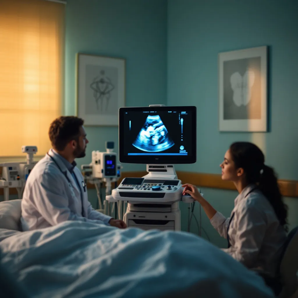 Ecografia che mostra lo sviluppo del bambino nei primi mesi gravidanza