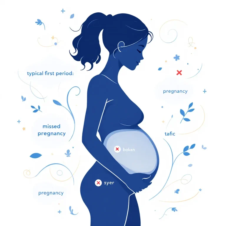 Gravidanza sintomi precoci illustrazione medica