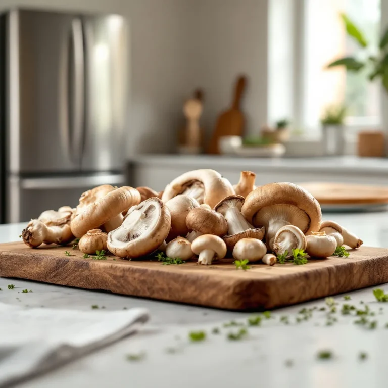 Funghi freschi coltivati per alimentazione sicura in gravidanza