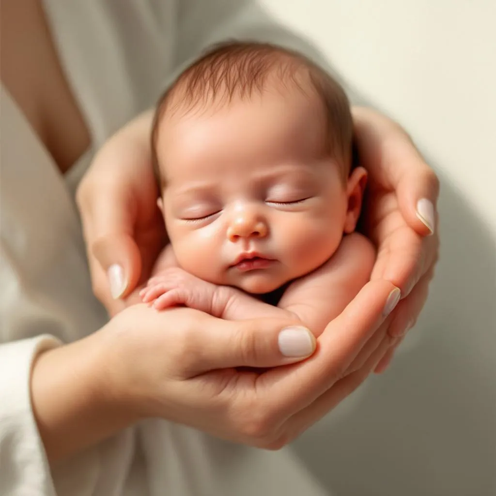 Rigurgito neonato - mamma tiene in braccio il bambino