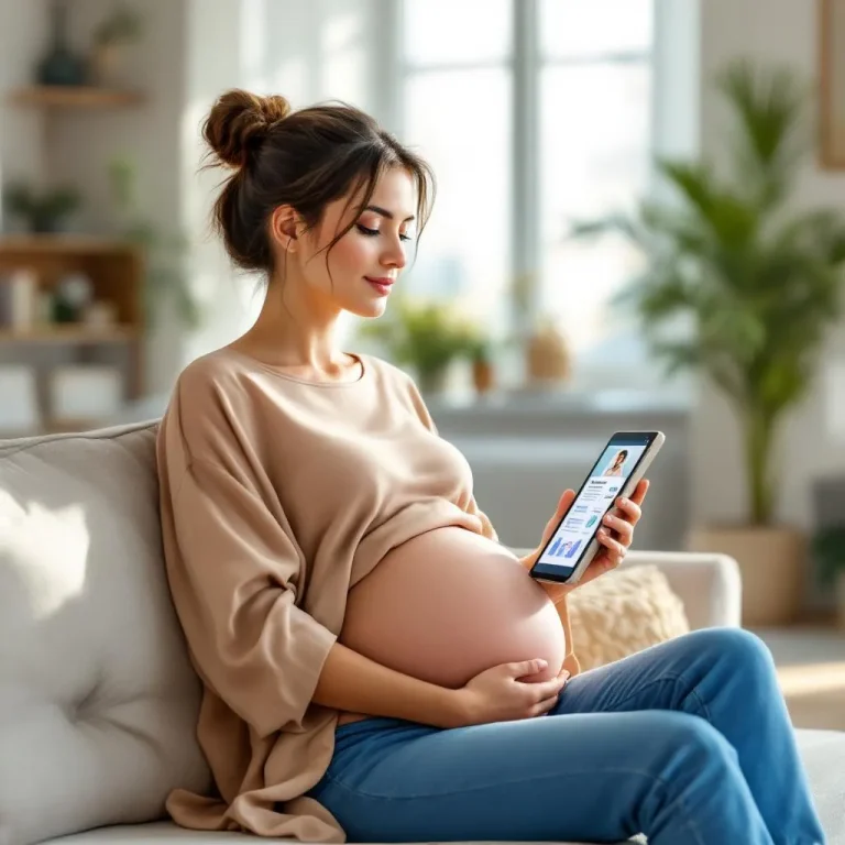 Donna incinta che si informa sul CMV in gravidanza