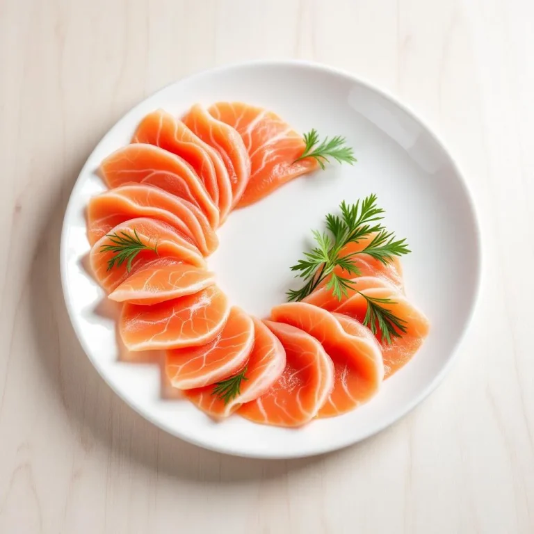 Salmone affumicato in gravidanza - fette disposte su piatto
