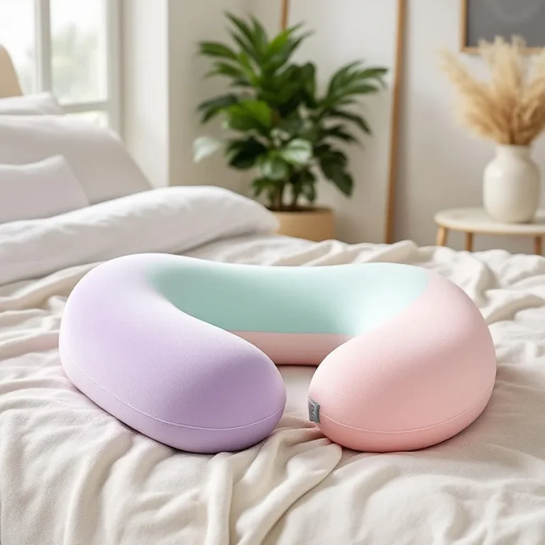 Cuscino per la gravidanza su letto confortevole