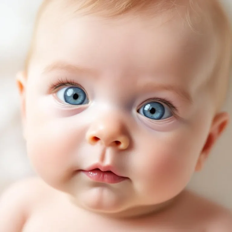 Colore occhi neonato - bambino con occhi azzurri