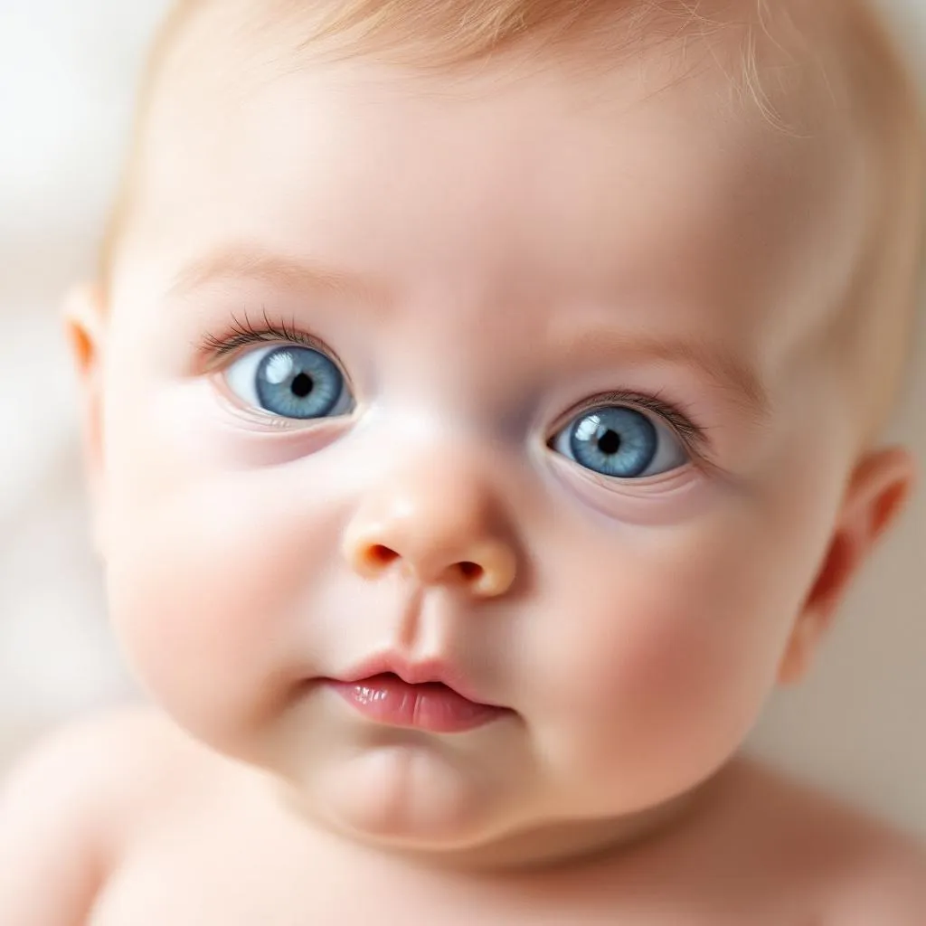 Colore occhi neonato - bambino con occhi azzurri